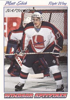 1995-96 Slapshot OHL #418 Matt Elich Front
