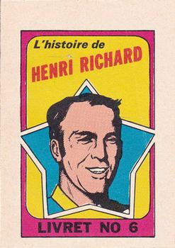1971-72 O-Pee-Chee - Booklets French #6 Henri Richard Front