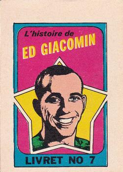 1971-72 O-Pee-Chee - Booklets French #7 Ed Giacomin Front