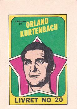 1971-72 O-Pee-Chee - Booklets French #20 Orland Kurtenbach Front