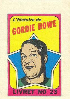 1971-72 O-Pee-Chee - Booklets French #23 Gordie Howe Front