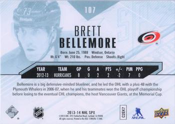 2013-14 SPx #107 Brett Bellemore Back