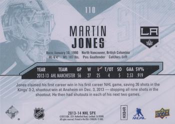 2013-14 SPx #110 Martin Jones Back