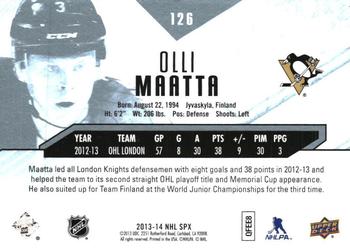 2013-14 SPx #126 Olli Maatta Back