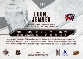 2013-14 SPx #141 Boone Jenner Back
