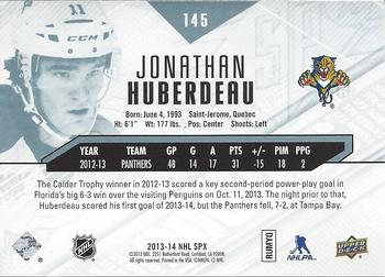 2013-14 SPx #145 Jonathan Huberdeau Back