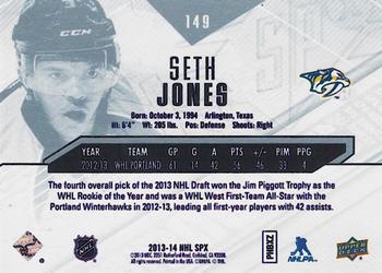 2013-14 SPx #149 Seth Jones Back