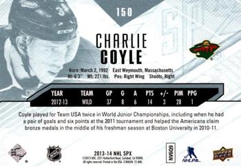 2013-14 SPx #150 Charlie Coyle Back