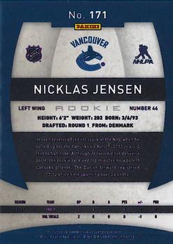 2013-14 Panini Totally Certified #171 Nicklas Jensen Back