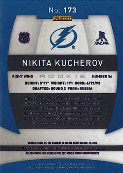 2013-14 Panini Totally Certified #173 Nikita Kucherov Back