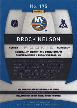 2013-14 Panini Totally Certified #175 Brock Nelson Back