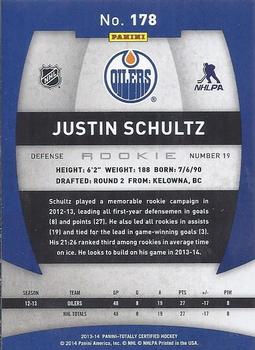 2013-14 Panini Totally Certified #178 Justin Schultz Back