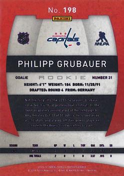 2013-14 Panini Totally Certified #198 Philipp Grubauer Back