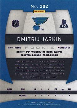 2013-14 Panini Totally Certified #202 Dmitrij Jaskin Back