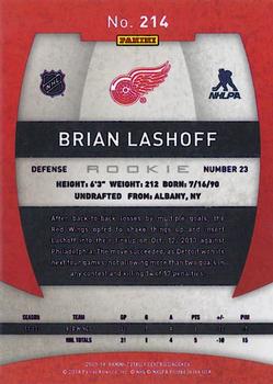 2013-14 Panini Totally Certified #214 Brian Lashoff Back