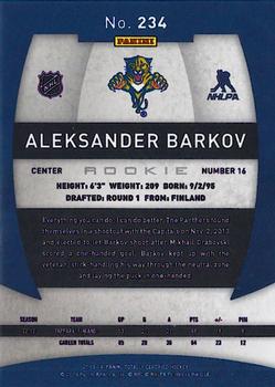 2013-14 Panini Totally Certified #234 Aleksander Barkov Back