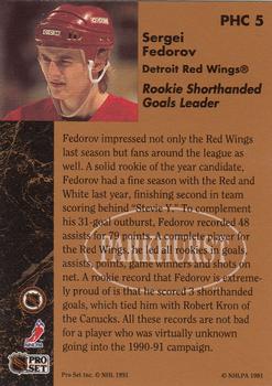 1991-92 Parkhurst - Collectibles #PHC5 Sergei Fedorov Back