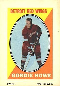 1970-71 Topps - Sticker Stamps #NNO Gordie Howe Front