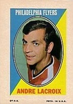 1970-71 Topps - Sticker Stamps #NNO Andre Lacroix Front