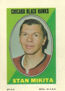 1970-71 Topps - Sticker Stamps #NNO Stan Mikita Front