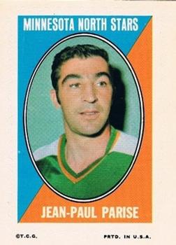1970-71 Topps - Sticker Stamps #NNO Jean-Paul Parise Front
