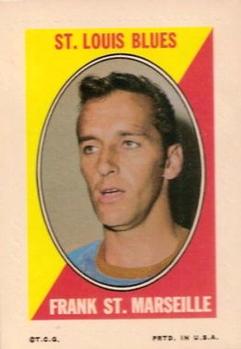 1970-71 Topps - Sticker Stamps #NNO Frank St. Marseille Front