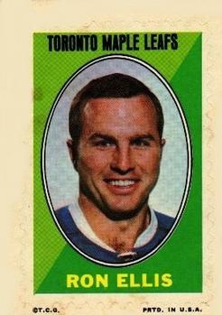 1970-71 Topps - Sticker Stamps #NNO Ron Ellis Front