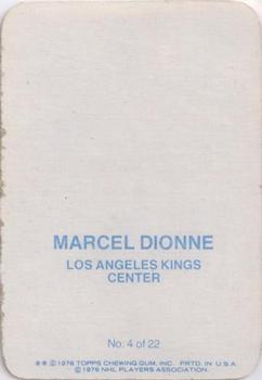 1976-77 Topps - Glossy Inserts #4 Marcel Dionne Back