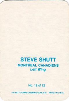 1977-78 Topps - Glossy Inserts (Rounded Corners) #19 Steve Shutt Back