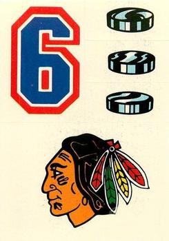 1985-86 Topps - Stickers #21 Chicago Black Hawks Front