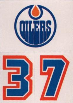 1986-87 Topps - Stickers #33 Edmonton Oilers Front