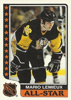 1986-87 Topps - Stickers #9 Mario Lemieux Front