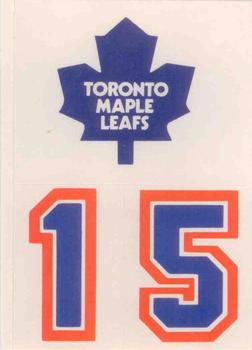 1986-87 Topps - Stickers #13 Toronto Maple Leafs Front