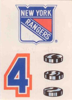 1986-87 Topps - Stickers #17 New York Rangers Front