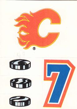 1986-87 Topps - Stickers #18 Calgary Flames Front