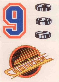 1986-87 Topps - Stickers #24 Vancouver Canucks Front