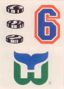 1986-87 Topps - Stickers #25 Hartford Whalers Front