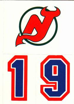 1986-87 Topps - Stickers #27 New Jersey Devils Front