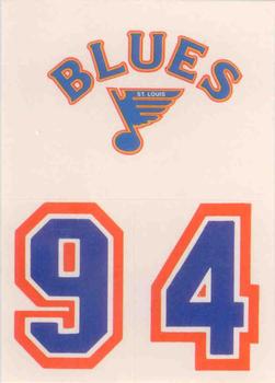1986-87 Topps - Stickers #28 St. Louis Blues Front