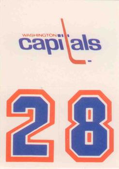 1986-87 Topps - Stickers #30 Washington Capitals Front