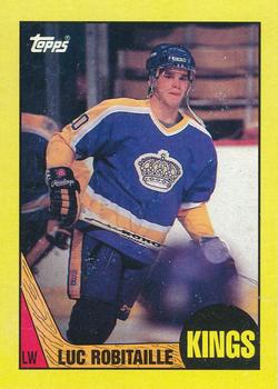 1987-88 Topps - Wax Box Bottom Panels Singles #D Luc Robitaille Front