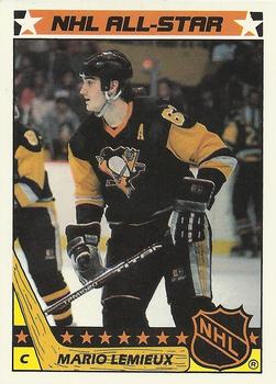 1987-88 Topps - Stickers #11 Mario Lemieux Front