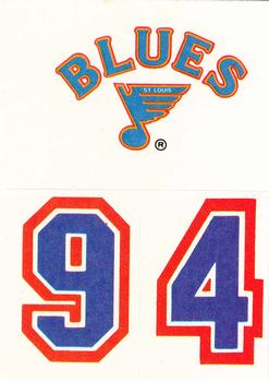 1987-88 Topps - Stickers #28 St. Louis Blues Front
