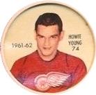 1961-62 Shirriff Coins #74 Howie Young Front
