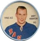 1961-62 Shirriff Coins #90 Andy Hebenton Front