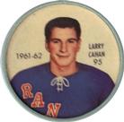 1961-62 Shirriff Coins #95 Larry Cahan Front