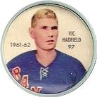 1961-62 Shirriff Coins #97 Vic Hadfield Front