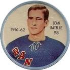 1961-62 Shirriff Coins #98 Jean Ratelle Front