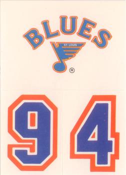 1988-89 Topps - Stickers #28 St. Louis Blues Front