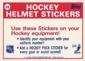 1988-89 Topps - Stickers #16 Pittsburgh Penguins Back